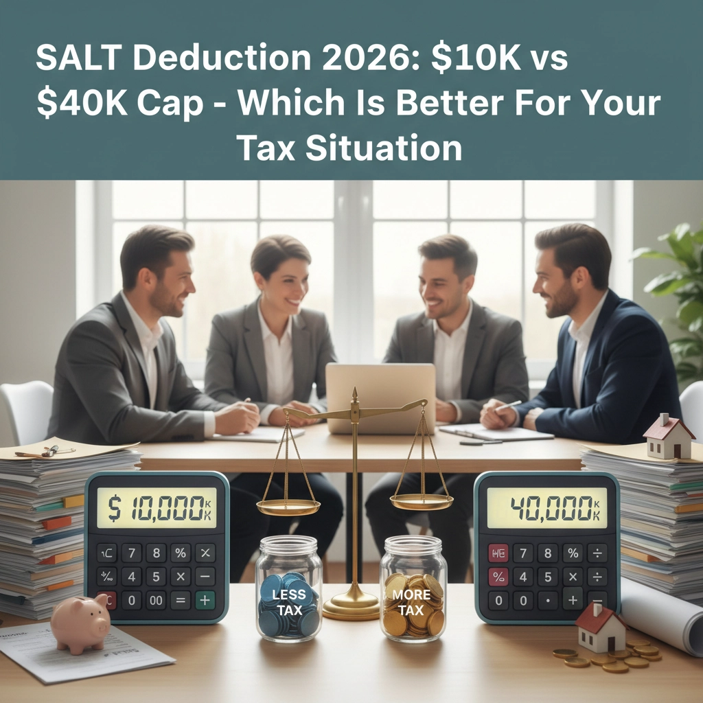 SALT Deduction 2026: $10K vs $40K Cap – Which Is Better For Your Tax Situation?