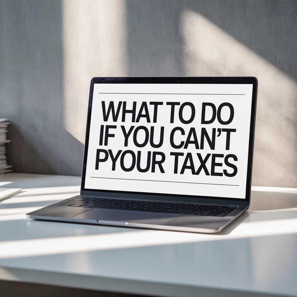 What to Do If You Can't Pay Your Taxes